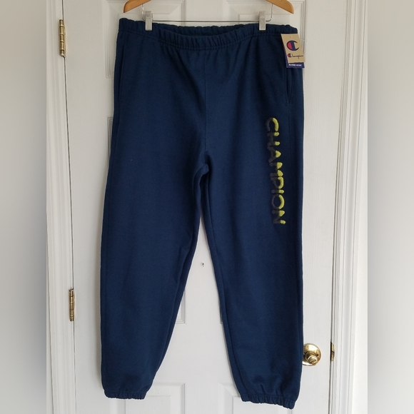 NWT Women's Reverse Weave Joggers Sweatpants Blue Size 2XL - Picture 2 of 14